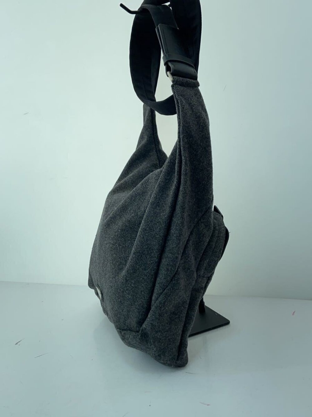 Prada Wool Shoulder Bag Gray - Picture 2 of 9